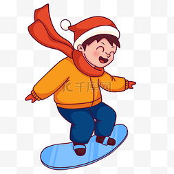 冬天的滑雪图片_儿童滑雪