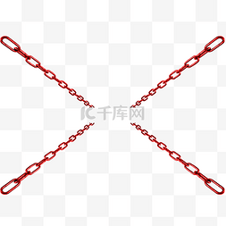 缠绕的的铁链图片_红色创意铁链元素