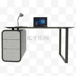 现代简约办公室图片_简易电脑桌