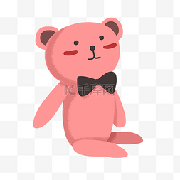 粉色小熊玩具