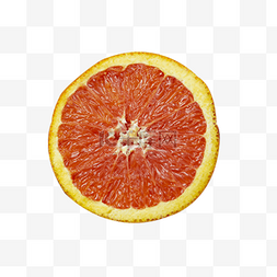 水果半边图片_半边新鲜橙子