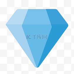 钻石扁平化渐彩色商务图标矢量UI