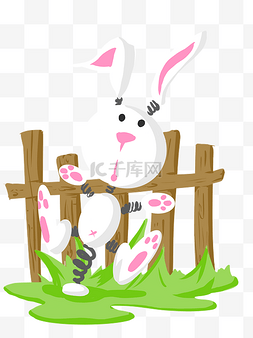 小弹簧图片_卡通兔子PNG