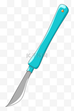 蓝色手柄手术刀
