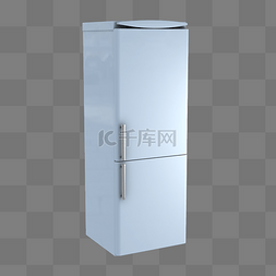 灰色立体创意冰箱元素