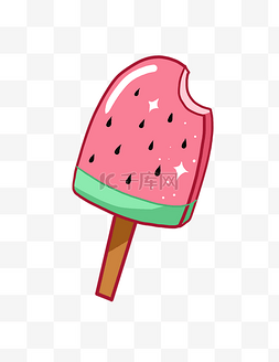 冰淇淋红褐色可口夏天