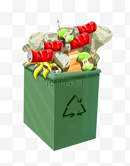 回收利用的标图片_生活垃圾可回收