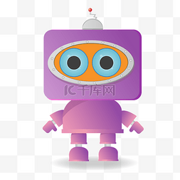 紫色机器人图片_紫色机器人