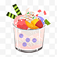 夏季清新可爱水果酸奶冰淇淋杯