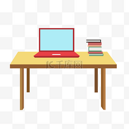 桌子上的笔记本电脑