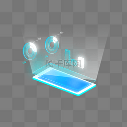 全息投影光图片_高科技手机数据指标全息投影商务