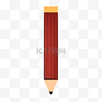 立体红色铅笔