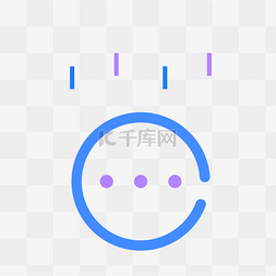 视频聊天图图片_蓝色语音图标免抠图