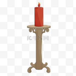 激情狂欢红色背景图片_烛台和红色蜡烛