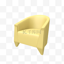立体沙发椅C4D装饰