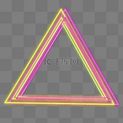 三三角形边框图片_创意几何光效