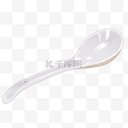 陶瓷汤勺图片_创意精致白色勺子