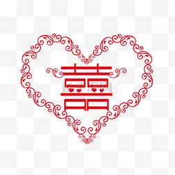 花纹婚庆图片_结婚喜字