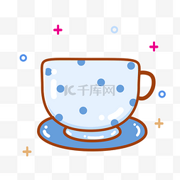 蓝色杯具图片_蓝色陶瓷茶杯用品