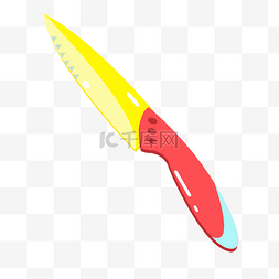 红色手柄水果刀
