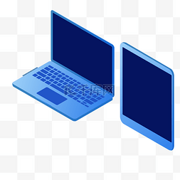 办公蓝色科技图片_蓝色的笔记本电脑