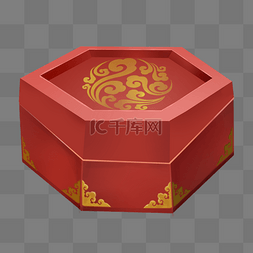 中式盒子图片_原画游戏古代礼盒