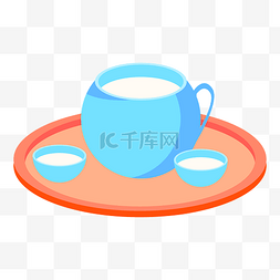 25d茶杯图片_25D蓝色茶杯