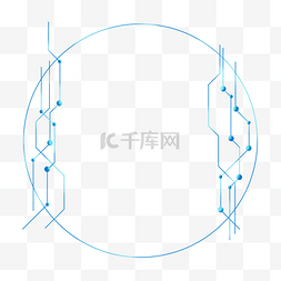 随机答题图片_不规则图形科技感点线蓝色