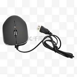 usb插口图片_黑色电脑鼠标