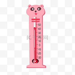 可爱粉色温度计