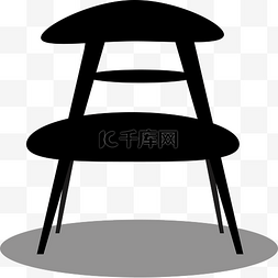 创意木椅子图片_黑色实木椅子