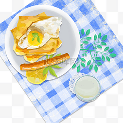 卡通黄色鸡蛋图片_卡通美味早餐早点