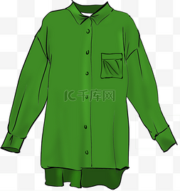 绿色衬衫服饰