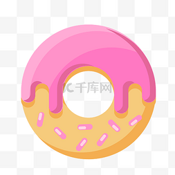 粉色甜甜圈图片_粉色甜甜圈下载