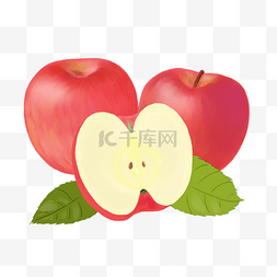 切开的水果苹果图片_水果新鲜苹果