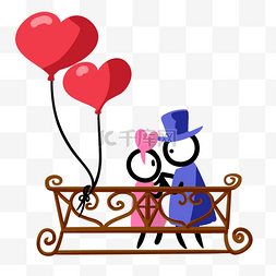 情侣和图片_恋爱情侣和气球