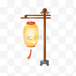 中国古风灯笼手绘素材