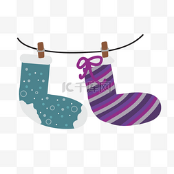 svg冬季保暖彩色袜子