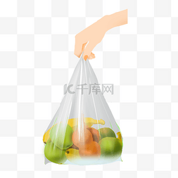 手提塑料袋图片_手提塑料袋装水果