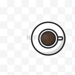 灰色的咖啡图标免抠图
