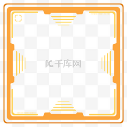 工程月报图片_橙色工程推进科技边框