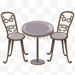 圆形桌子椅子