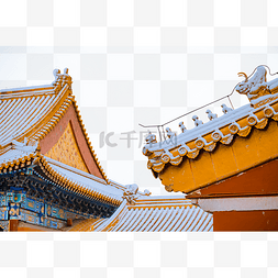 北京传统故宫建筑图片_故宫雪景