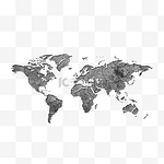 世界地图雕刻地理环境