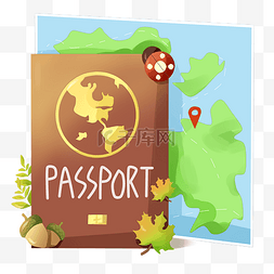 秋季旅游护照