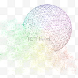 消散粒子图片_碰撞的空间 几何体粒子消散科技