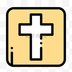 app图标图片_卡通红色的十字架