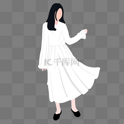 白色裙子小女孩图片_白色裙子模特