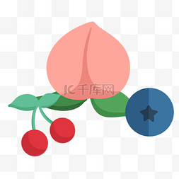 大仙桃和樱桃水果