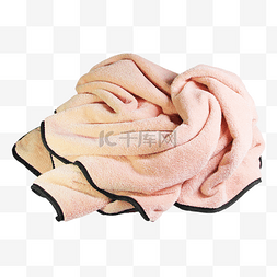 毛巾实物图片_粉色简洁浴巾